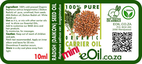 Daikon Carrier Oil Organic