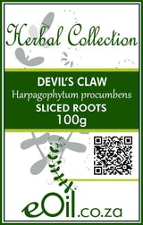Devil's Claw Sliced Cut  100 g roots eoil.co.za