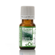 A small amber glass bottle of eOil Co. Shrivn-Odu (Forest Bathing) essential oil with a white ribbed cap and a green label, set against a plain white background.