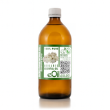 A 500ml amber glass bottle of eOil.co.