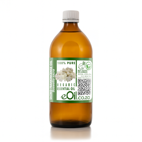 A 500ml amber glass bottle of eOil.co.