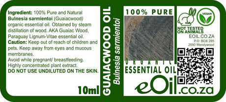 Guaiacwood Essential Oil Organic, woody scent for aromatic blends and perfumery