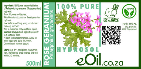 Rose Geranium Organic Hydrosol
