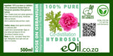 Rose on Geranium Hydrosol Co-distilled Natural - eOil.co.za