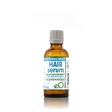 Hair serum bottle with label on a white background 50 ml