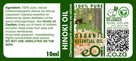 Hinoki Wood Essential Oil Organic, woody and relaxing aroma for creating peaceful space eOil.co.za