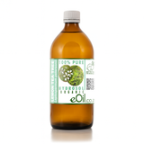 Bottle of eOil lemon tea tree hydrosol on a white background 500 ml bottle