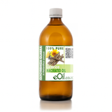 Bottle of Licorice Macerated Oil with a label on a white background 500 ml