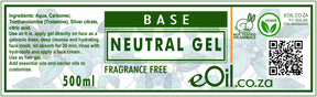 Neutral Gel Fragrance free Base - eOil.co.za