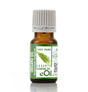 Bottle of eOil oregano essential oil on a white background