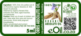 Orris Absolute Oil Organic, powdery violet aroma for high-end perfumery and beauty blends