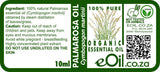 Palmarosa Essential Oil Organic, floral grassy scent for beauty and personal blends