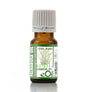 Bottle of Palmarosa essential oil with a white background