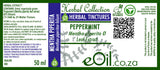 Bottle eOil.co.za of Peppermint liquid herbal extract tincture 100 ml