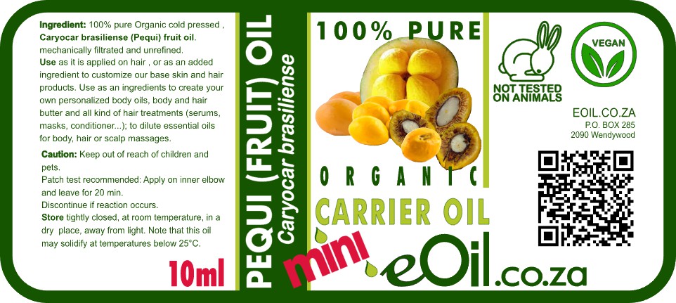 Pequi Organic Carrier Oil - 10 ml - eOil.co.za
