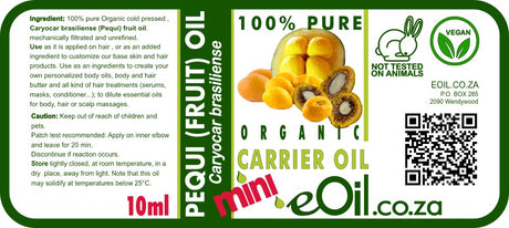 Pequi Organic Carrier Oil - 10 ml - eOil.co.za