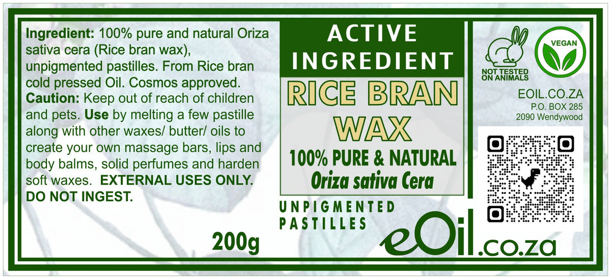 rice bran wax 200 gr pack