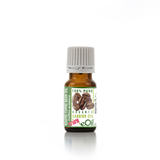 Bottle of coffee bean oil with a white background 10 ml