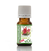 Bottle of Roselle Hibiscus Seed Oil with a green label on a white background