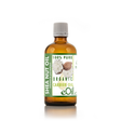Bottle of eOil shea nut oil on a white background