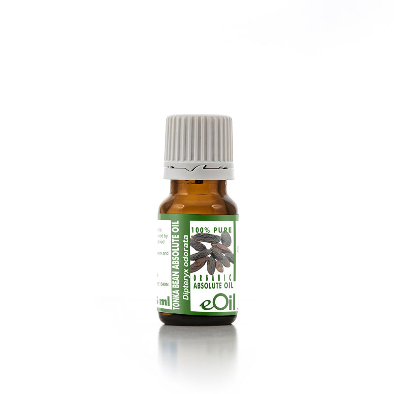 Tonka Bean Absolute Oil Organic, warm nutty vanilla-caramel scent for perfumes and well-being blends