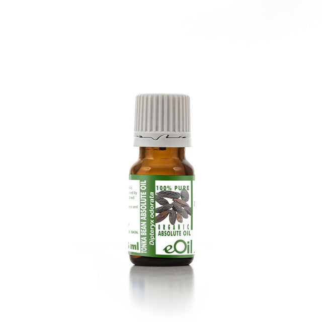 Tonka Bean Absolute Oil Organic, warm nutty vanilla-caramel scent for perfumes and well-being blends