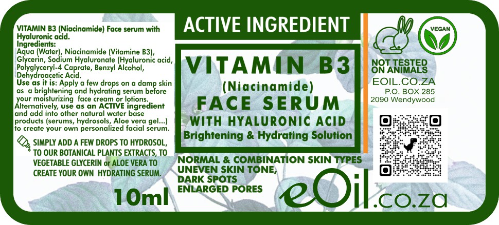 Vitamin B3 6 % Niacinamide & 1.5% Hyaluronic acid Serum
