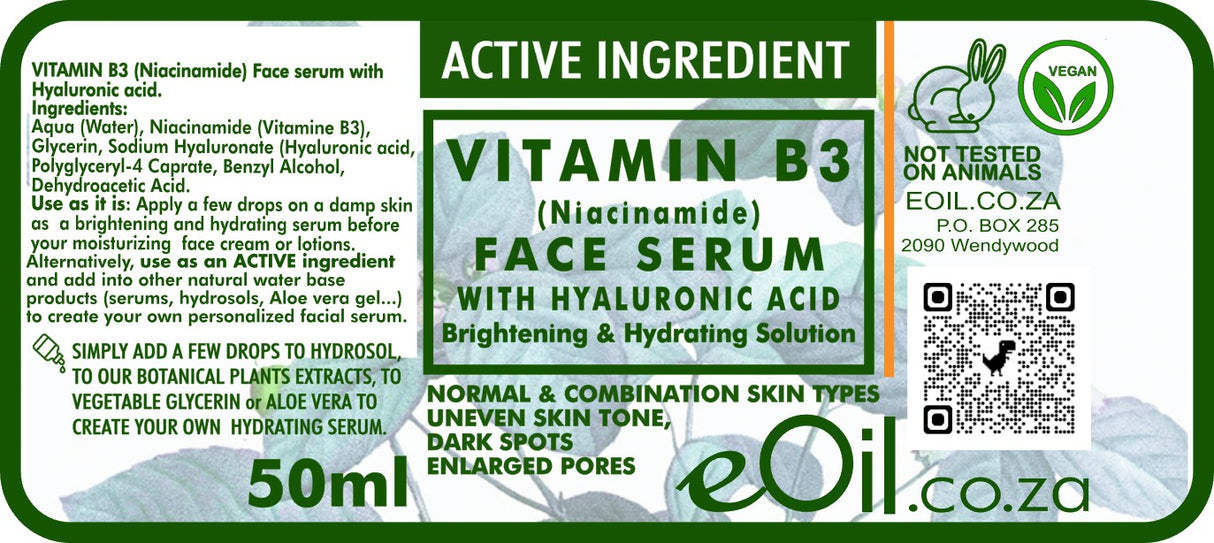 Vitamin B3 6 % Niacinamide & 1.5% Hyaluronic acid Serum