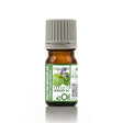 Bottle of eOil Violet Leaf Absolute Oil on a white background
