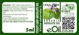 Violet Leaf Absolute Oil Organic, green fresh extract for clean perfumery and calming blends