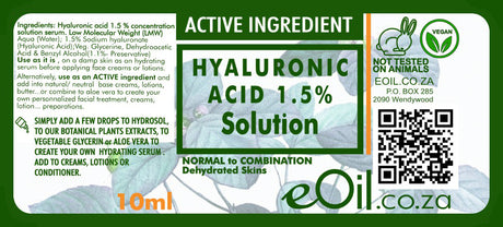 Hyaluronic acid solution (serum) - eOil.co.za