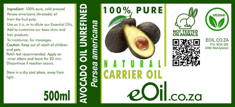 Avocado Natural Carrier Oil Unrefined