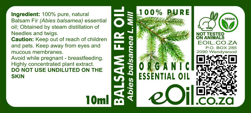 Balsam Fir Organic Essential Oil - 10 ml - eOil.co.za