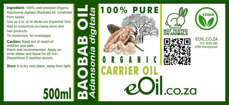 Baobab Carrier Oil Organic