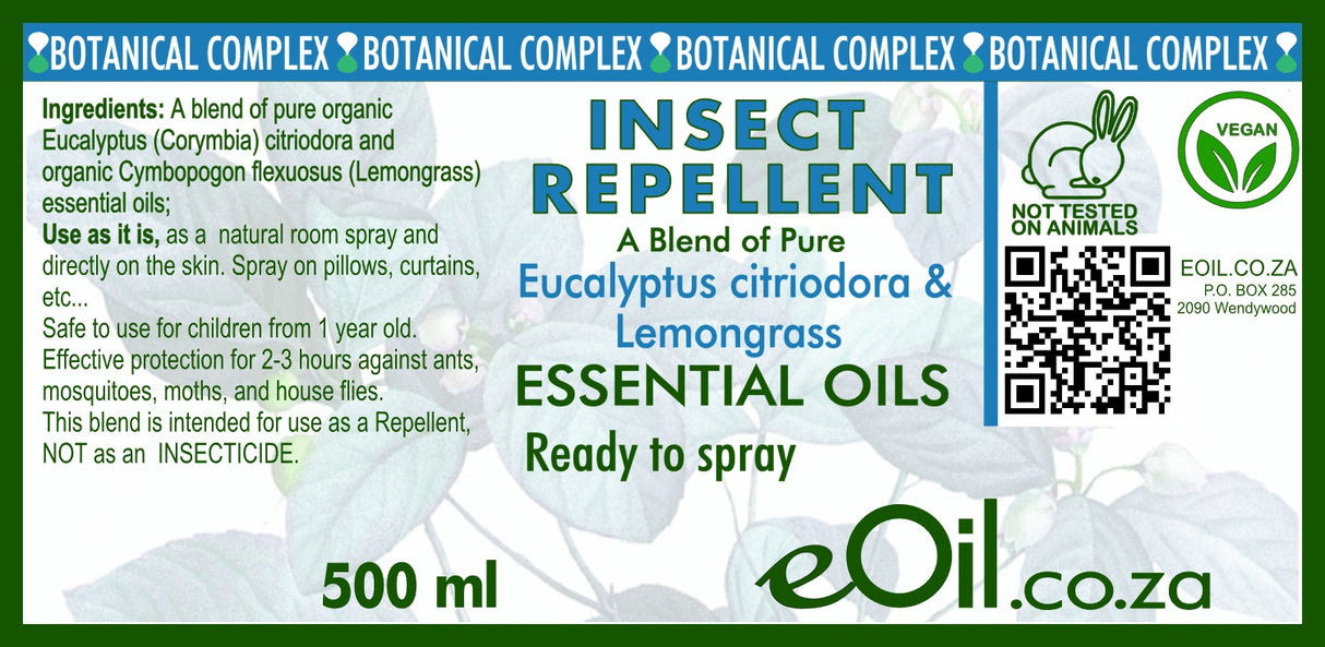 Insects repellent natural blend oils - Ready to Use - 100 ml