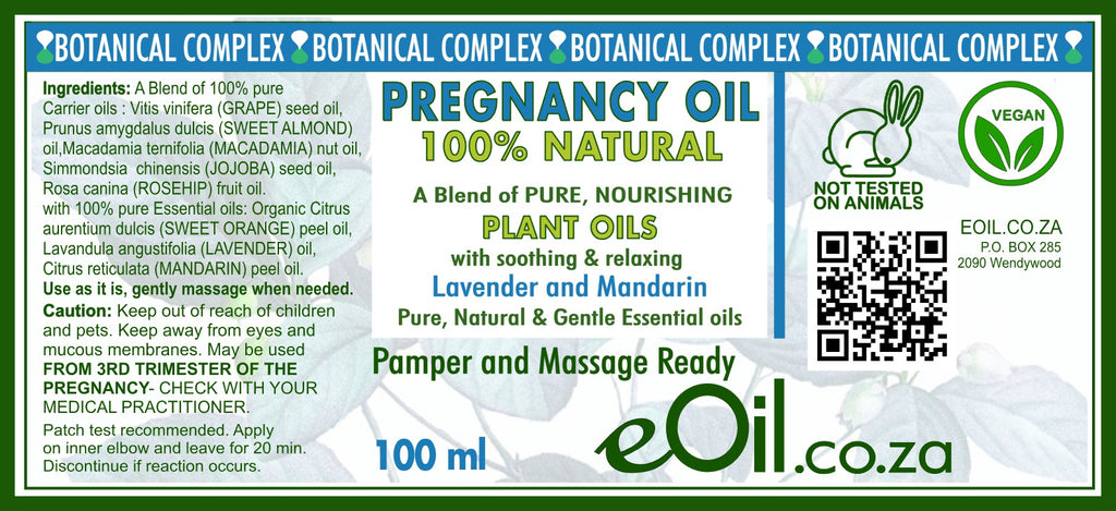 Pregnancy Body Oil - Ready to Use - 100 ml - eOil.co.za