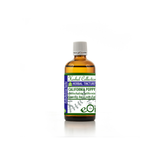 Bottle of California eschscholzia herbal tincture on a white background