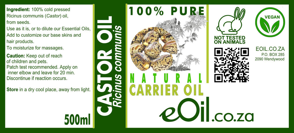 Castor Oil Cold Pressed - eOil.co.za