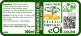 Frankincense Serrata Essential Oil Organic, pure resinous note for diffuser or blends eOil.co.za