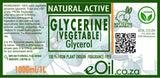 Glycerin vegetable glycerol natural active ingredient fragrance free 100 ml