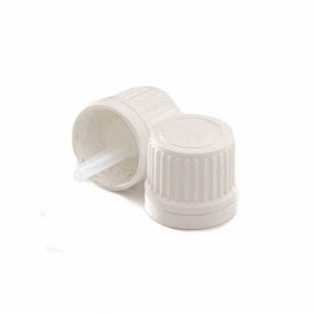 Dropper White Cap 18-410 for 5 to 100 ml amber glass hom bottles - eOil.co.za