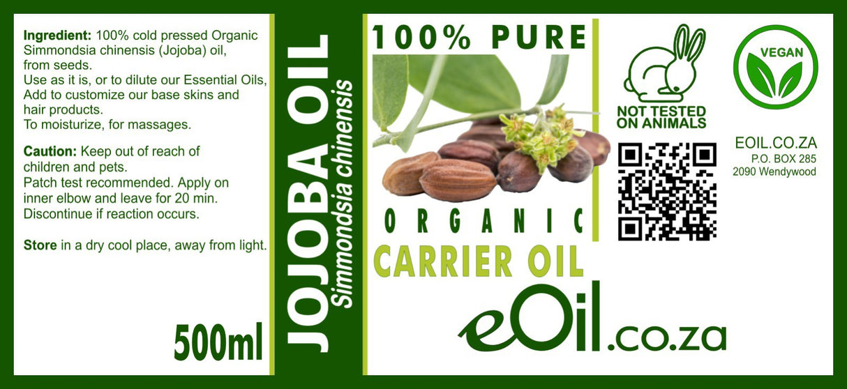 Jojoba Organic Carrier Oil - eOil.co.za