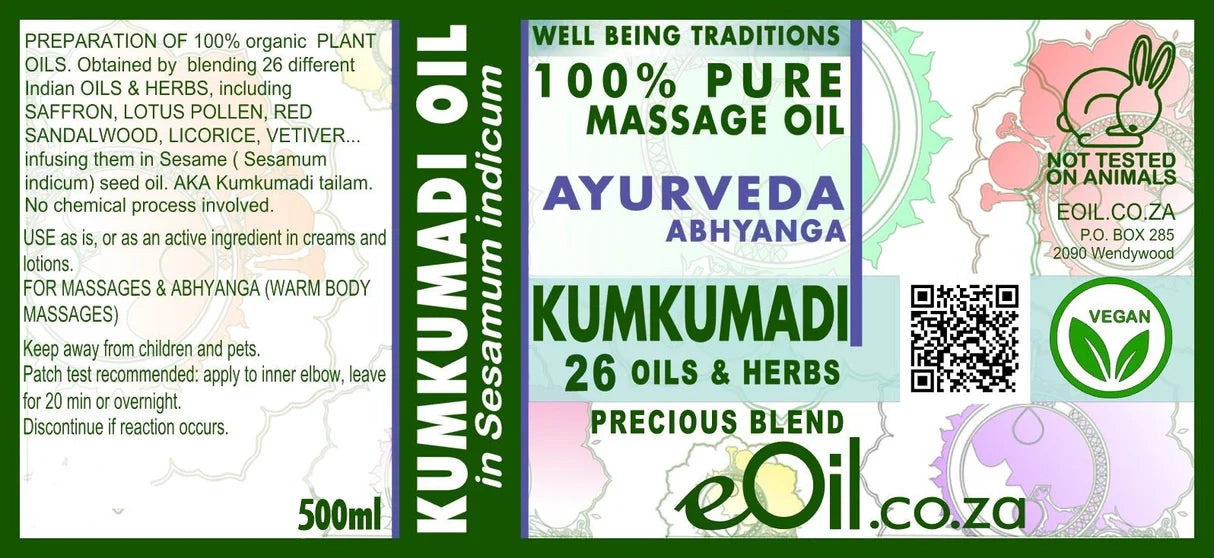 Kumkumadi Tailam Ayurveda Macerated Carrier Oil