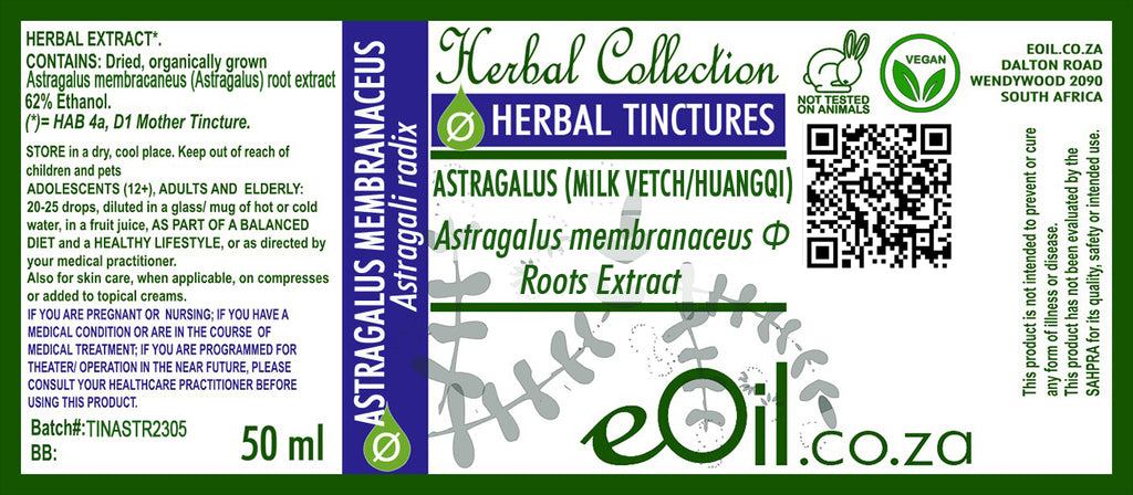 Astragalus membranaceus Extract - 50 ml - eOil.co.za