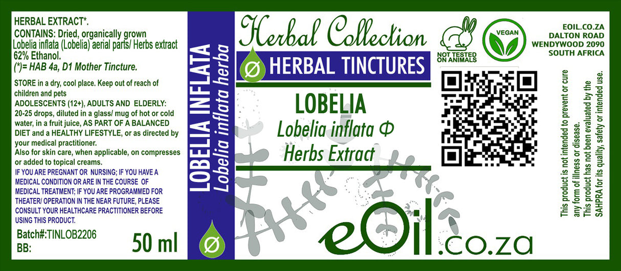 Lobelia inflata Herbal Extract - 50 ml - eOil.co.za