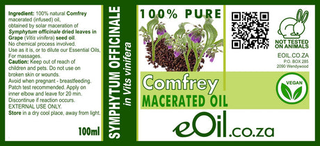 Comfrey Macerated Carrier Oil - 100 ml - eOil.co.za