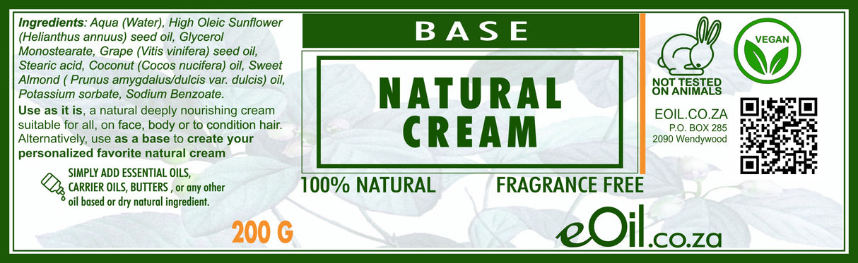 Natural Cream Neutral Fragrance-free Base