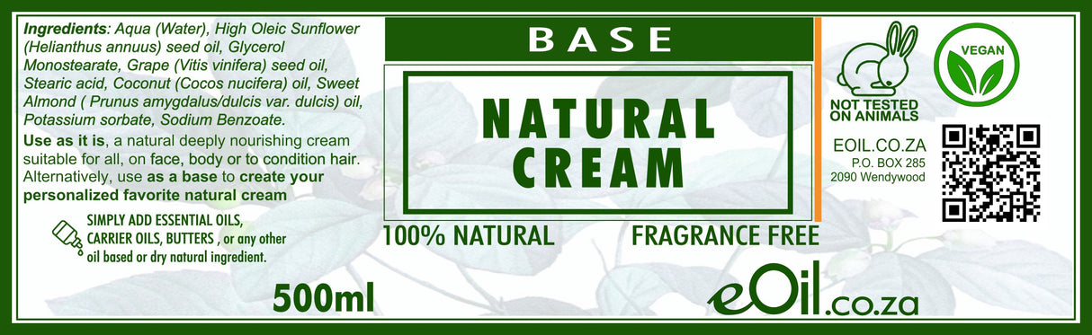 Natural Cream Neutral Fragrance-free Base