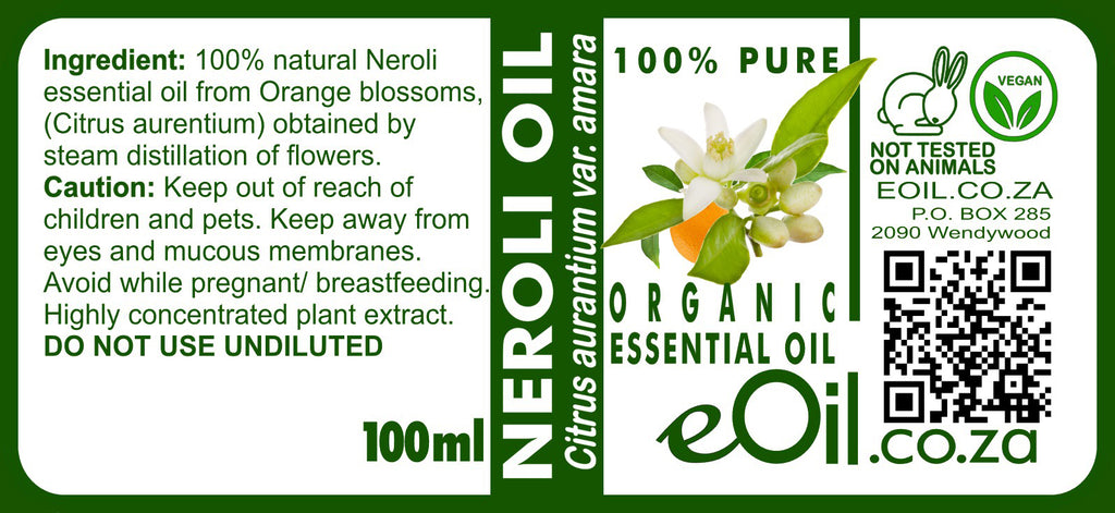 Neroli PURE Organic Essential oil - 10 ml - eOil.co.za
