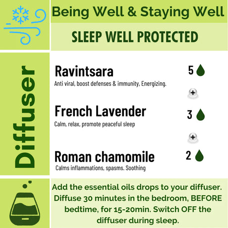 Sleep Well Protected - for Diffuser - Recipe Synergy - Being well Collection